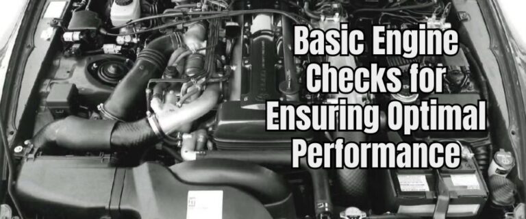 Basic Engine Checks