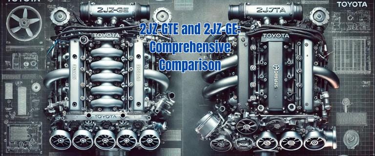 2JZ-GTE and 2JZ-GE: Comprehensive Comparison of Stock Power, Torque, and Tuning Potential